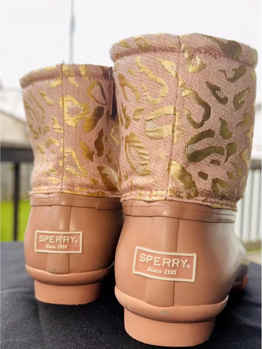 Sperry Women's Duck Boots with Leopard Print - Picture 6 of 8